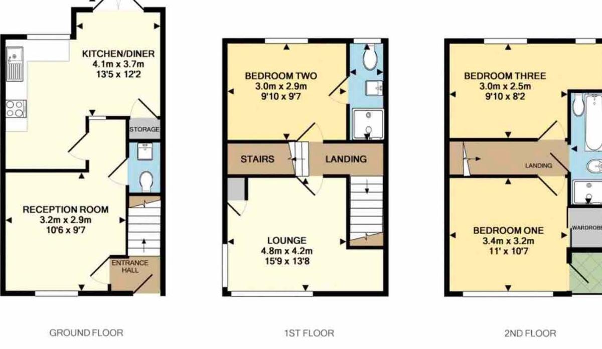 Comfortable 3-Storey House With Free Car Parking مانشستر المظهر الخارجي الصورة
